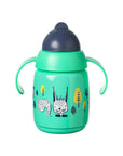 Tommee Tippee Baby Training Cup with Straw, 300ml Green Sippy Cup for Babies - Easy Drinking, Safe & Practical - Baby Care