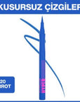 Maybelline Hyper Precise All Day Liquid Liner - Precise, Long-Lasting Eye Makeup, 720 Parrot Blue - view 2