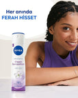 NIVEA Fresh Sensation Deodorant Spray for Women - Long-Lasting Anti-Perspirant Protection, 72-Hour Freshness, Dermatologically Tested, Alcohol-Free NIVEA Fresh Sensation Deodorant Spray - 72hr Protection NIVEA Fresh Sensation Deodorant Spray, Long-lasting deodorant for women, Anti-perspirant deodorant spray, Dermatologically tested deodorant, Alcohol-free deodorant spray, Women's personal care, Deodorant for sensitive skin, Long-lasting freshness, Anti-perspirant protection, NIVEA INFINIFRESH formula