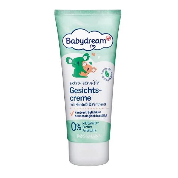 Babydream Baby Face Care Cream for Sensitive Skin, Fragrance-Free, Vegan, 3.38 fl oz Babydream Baby Face Cream - Sensitive Skin, Fragrance-Free & Vegan baby face cream, sensitive skin care, fragrance-free baby products, vegan baby skincare, dermatologically tested baby cream, gentle skincare, natural baby products, almond oil, panthenol, DAAB approved