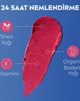 Nivea Tinted Lip Care Balm with SPF30 - Moisturizing, Natural Ingredients, 3-in-1 Formula for Lips & Cheeks Nivea Tinted Lip Balm SPF30 - Moisturizing & Natural Tinted Lip Balm, Lip Care with SPF, Moisturizing Lipstick, Natural Lip Care, Multifunctional Lip Product, Nivea, Lip Care, SPF30, E Vitamin, Shea Butter, Organic Almond Oil, Dermatologically Approved, Mineral Oil-Free, Lip and Cheek Tint, Hydrating Lip Balm, Cosmetic Lip Care, Everyday Makeup, Natural Ingredients, Skincare Routine