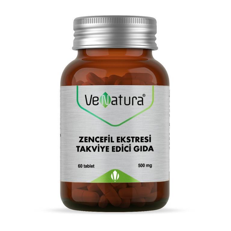 VeNatura Ginger Supplement - 60 Capsules, 500mg Ginger Extract per Capsule for Digestive Health VeNatura Ginger Supplement - 60 Capsules for Digestive Health Ginger supplement, Dietary support, Natural health products, Digestive health, VeNatura Zencefil Ekstresi, Health supplements, Digestive support, Anti-nausea supplements, Anti-inflammatory supplements, Turkey manufactured, India sourced, Adults, Children over 11