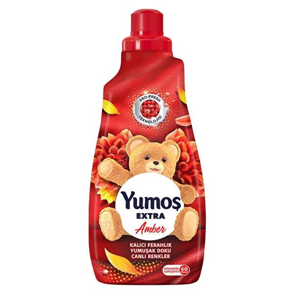 Yumoş Extra Amber Concentrated Fabric Softener: Long Lasting Freshness, Color & Fabric Protection | 1440ml (~48.6 fl oz) Yumoş Extra Amber Fabric Softener: Long Lasting Freshness fabric softener, laundry softener, concentrated softener, long lasting fragrance softener, fabric protection, color protection, sensitive skin laundry, Yumoş Extra Amber, best fabric softener, amber scented softener, fabric conditioner, laundry booster, wrinkle release, easy ironing, soft clothes, fresh scent, gentle formula, hypoa