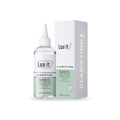 Luv it! Deep Cleansing & Pore Tightening Facial Toner - 200ml, Natural Skincare with Salicylic Acid Luv it! Facial Toner for Deep Cleansing & Pore Tightening Facial Toner, Deep Cleansing Toner, Pore Tightening Toner, Natural Skincare, Salicylic Acid Toner, skincare routine, skin cleansing, pore minimizer, paraben-free, alcohol-free, gentle skincare, sensitive skin, natural botanical extracts, salicylic acid benefits, skincare essentials