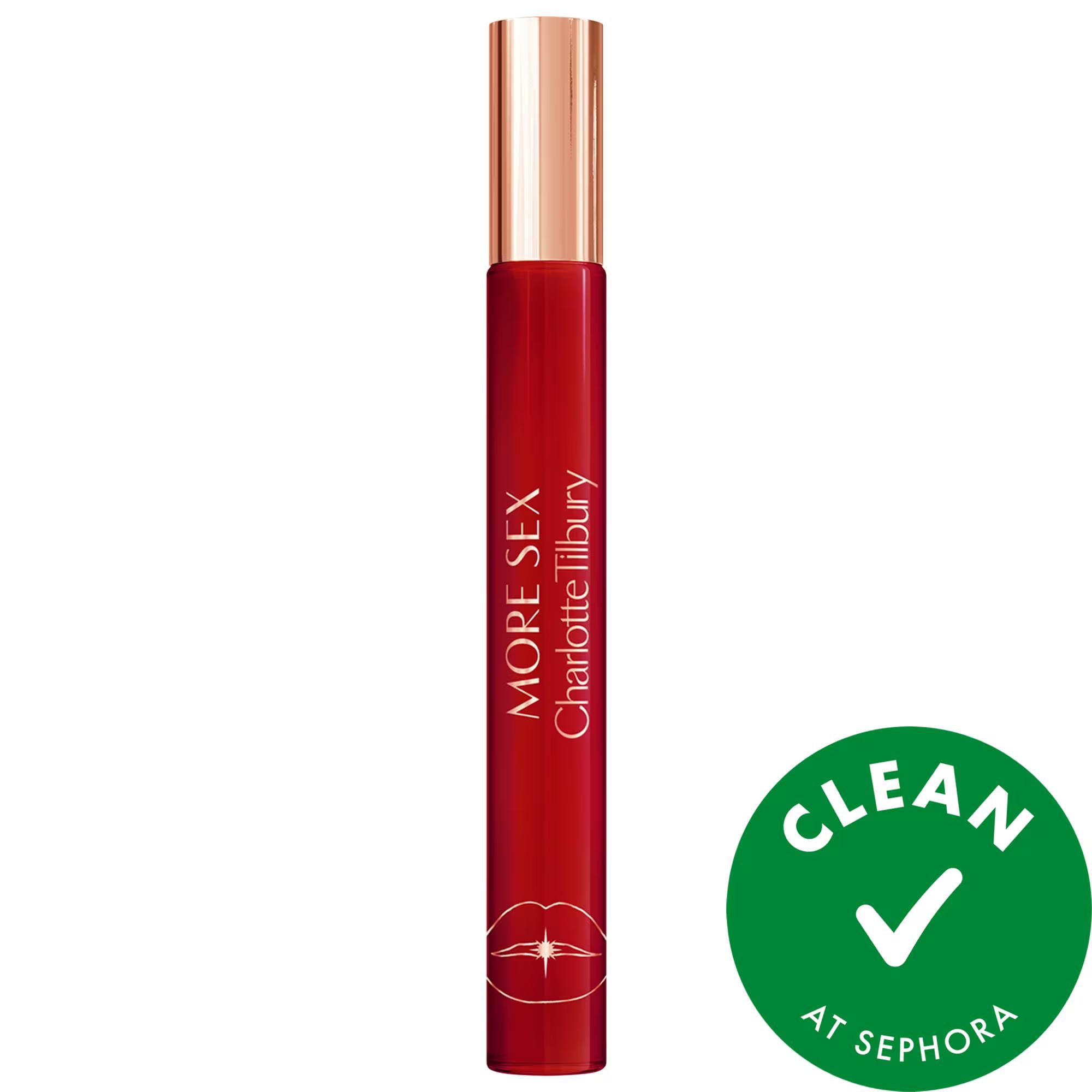 Charlotte Tilbury More Sex Eau de Parfum Travel Spray - Warm & Spicy Fragrance for Seductive Allure Charlotte Tilbury More Sex Eau de Parfum - Seductive Warm & Spicy Fragrance Eau de Parfum, Travel Spray, Warm & Spicy fragrance, Seductive scent, Sexy perfume, Charlotte Tilbury, Women's Fragrance, Perfume for Women, Seductive Perfume, Passionate Scent, Sensual Fragrance, Woody Spices, Black Pepper Oil, Leather Accord, Musk, Emotion-Boosting Molecules, CLEAN at Sephora, Travel Size Perfume, Fragrance for Nigh