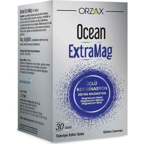 Orzaks Ocean Extramag 30 Tablets Magnesium Supplement for Adults - Magnesium Citrate, Malate, Bisglycinate - 30 Count Amber Glass Bottle Orzaks Ocean Extramag 30 Tablets Magnesium Supplement Magnesium Supplement, Dietary Magnesium, Magnesium Citrate, Magnesium Malate, Magnesium Bisglycinate, Adult Dietary Supplements, Magnesium Support, Health Supplements, Wellness Products, Nutritional Support, Mineral Supplements