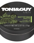 Toni&Guy Matte Finish Hair Styling Cream Wax - 75ml, Strong Hold, Natural Look - view 4