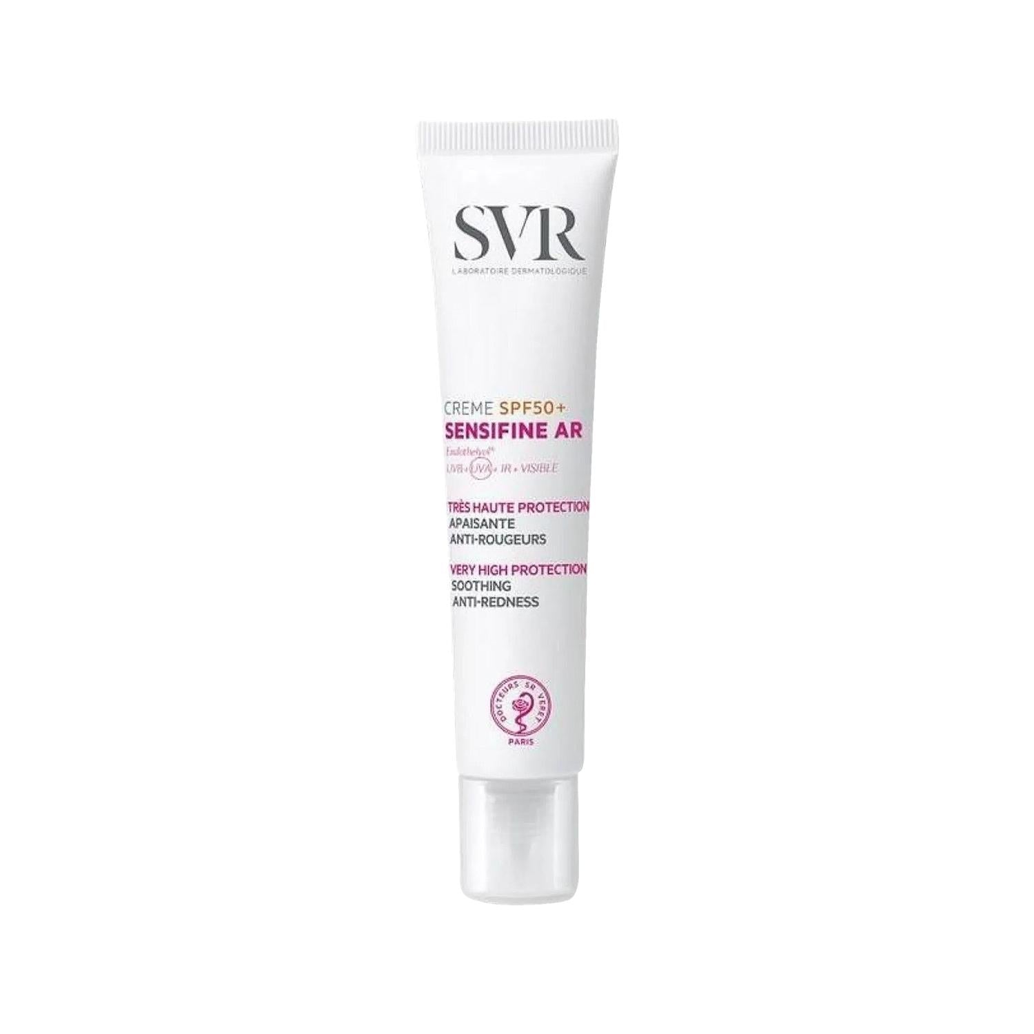 SVR Sensifine AR Creme Spf 50+ Anti-Redness Sunscreen Cream for Sensitive Skin - 40ml SVR Sensifine AR Spf 50+ Sunscreen Cream for Sensitive Skin sunscreen cream, SPF 50+, anti-redness, sensitive skin, SVR Sensifine, sun protection, redness reduction, skin care, dermatologically tested, daily sun protection, outdoor activities, sensitive skin care, skin redness solution