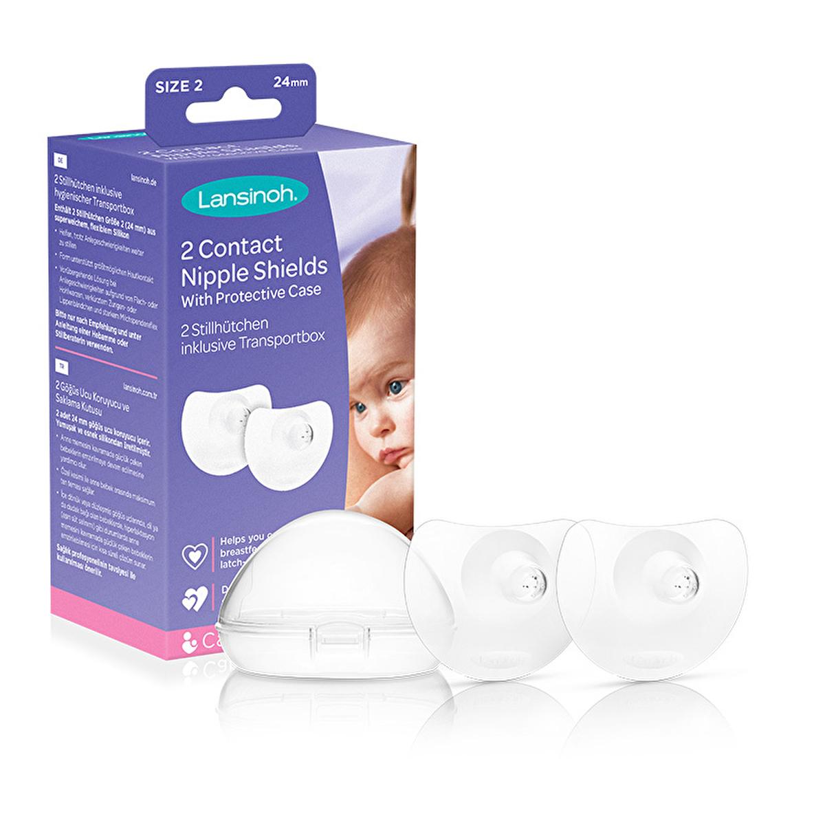 Lansinoh Breast Nipple Shield 24 mm - Comfortable Silicone Nipple Shield for Breastfeeding Support Lansinoh Nipple Shield for Breastfeeding Support Breast Nipple Shield, Lansinoh Breastfeeding Support, Nipple Shield for Inverted Nipples, Breastfeeding Accessories, Silicone Nipple Shield, Breastfeeding Solutions, New Mom Essentials, Baby Care, Mother and Baby Products