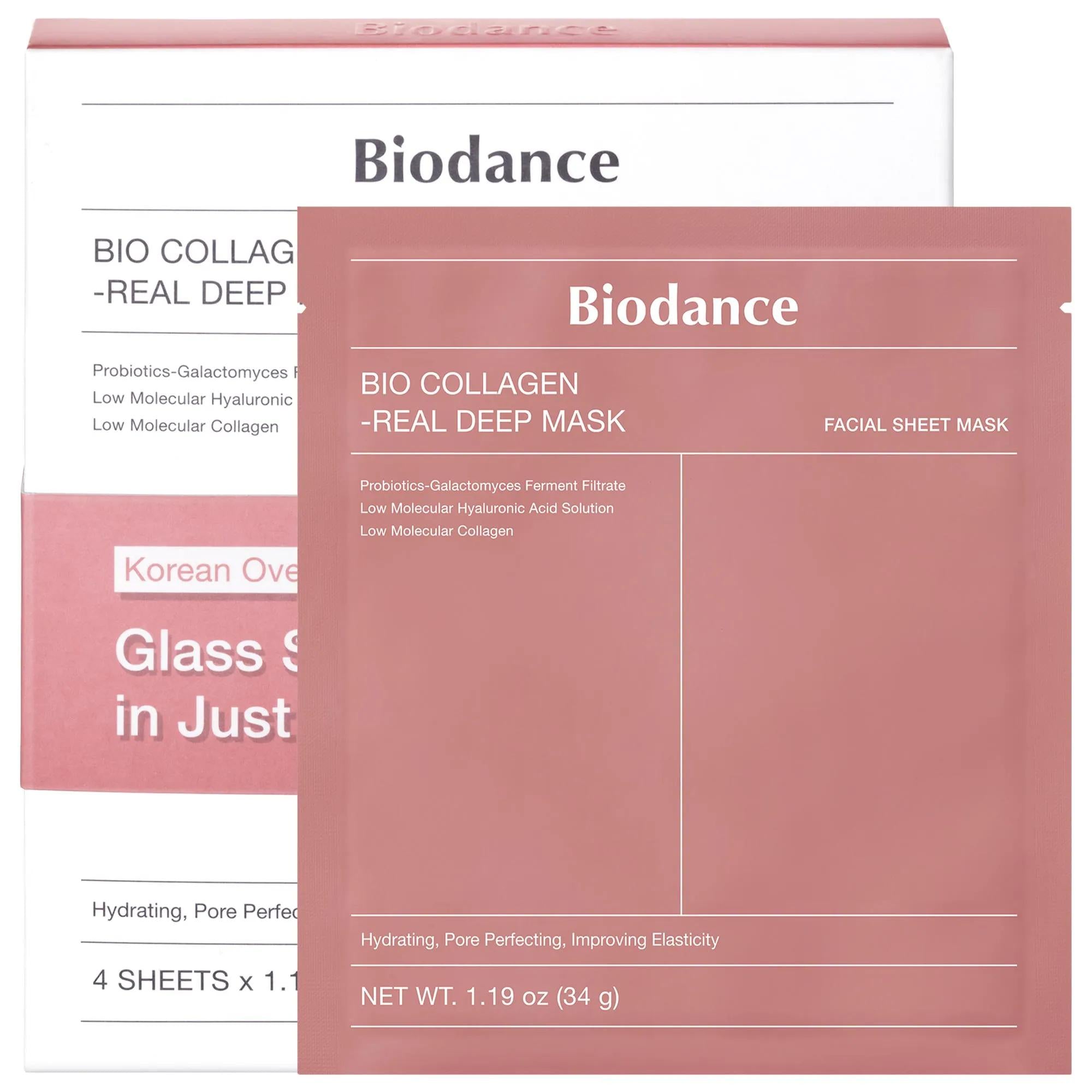 Bio Collagen Real Deep Mask for Pore Minimizing & Firming Care - Enhance Skin Elasticity & Hydration Bio Collagen Mask for Pore Minimizing & Firming Facial Mask, Pore Minimizing, Skin Firming, Collagen Mask, Hyaluronic Acid Skincare, Skincare, Sheet Masks, Fine Lines and Wrinkles, Pores, Dullness, Normal Skin, Combination Skin, Collagen, Galactomyces, Gel-type Mask, Hydrating Mask, Anti-Aging Skincare