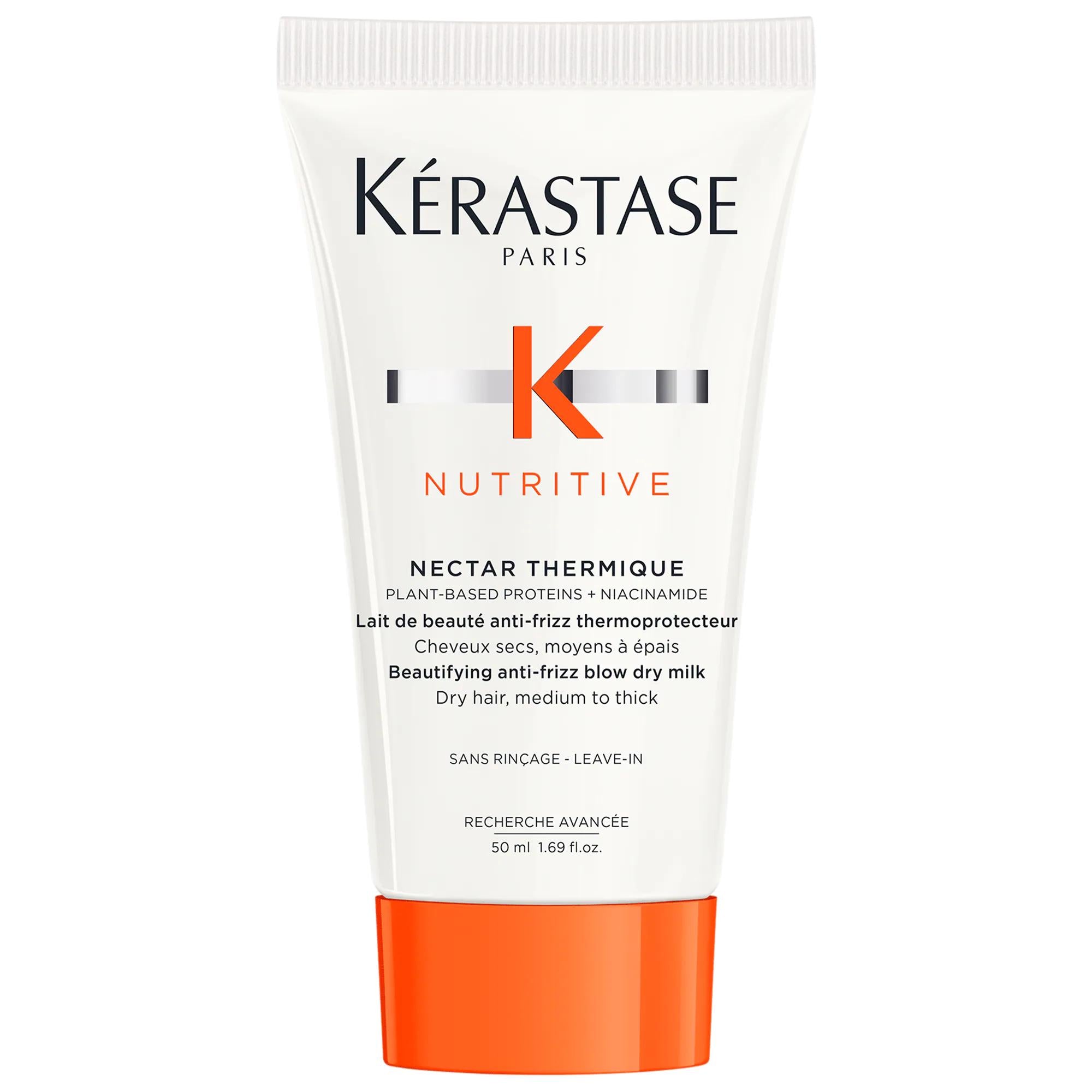 Kerastase Mini Nutritive Heat Protecting Styling Cream for Dry Hair - Nourishing Leave-in Cream with Heat Protection up to 450°F Kerastase Heat Protecting Styling Cream for Dry Hair heat protecting styling cream, dry hair care, anti-frizz hair cream, leave-in conditioner for dry hair, hair nourishment and protection, kerastase, hair care products, leave-in styling cream, dry hair solution, hair protection, nourishing hair cream, frizz reduction, hair shine enhancement