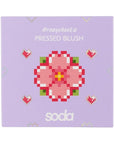 Soda Pressed Blush Toz Allık 102 Sakura Blossom - Matte Blush Makeup for Natural Look Soda Blush Makeup for Natural Look blush makeup, matte blush, powder blush, natural makeup look, velvety texture blush, makeup for natural look, daily makeup, easy to apply blush, buildable coverage blush, cheek color, facial appearance, cosmetic, beauty product, women makeup, natural look makeup, subtle makeup