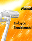 Gillette Permatik Disposable Razor Blades - Single-Blade, Hygienic Shaving Solution for Men and Women, Pack of 10 - view 4