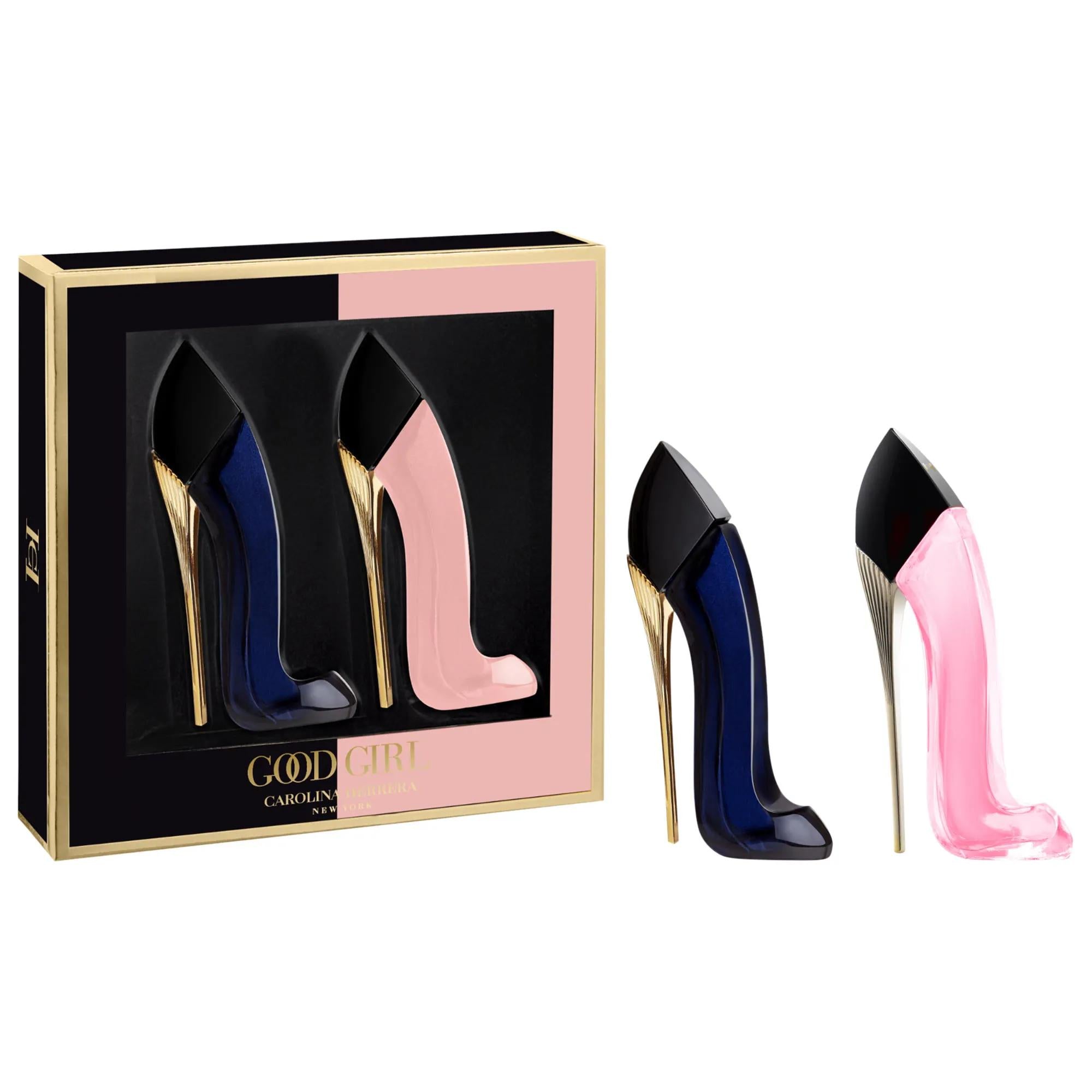 Carolina Herrera: Good Girl & Good Girl Blush Perfume Set - Mini Eau de Parfum Collection | Floral, Sweet, Travel-Friendly Fragrances Good Girl Perfume Set: Mini Fragrance Collection | Floral & Sweet Good Girl perfume set, Good Girl Blush perfume, Mini perfume set, Women's fragrance set, Floral perfume, Travel size perfume, Designer perfume set, Eau de Parfum set, perfume, fragrance, women's perfume, floral fragrance, sweet fragrance, travel perfume, mini perfume, designer fragrance, gift set, perfume gift,