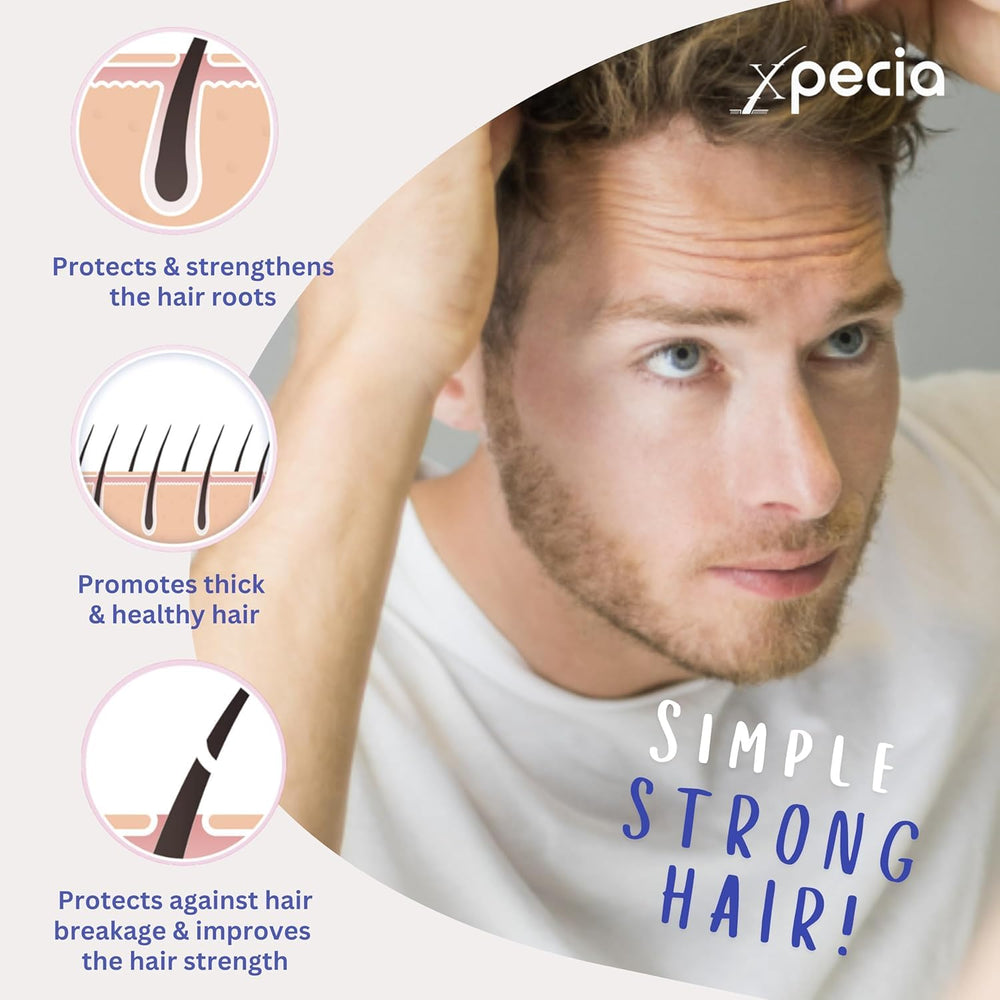 Xpecia For Men 60 Tablets - Hair Health Supplement | Men's Health - image 12