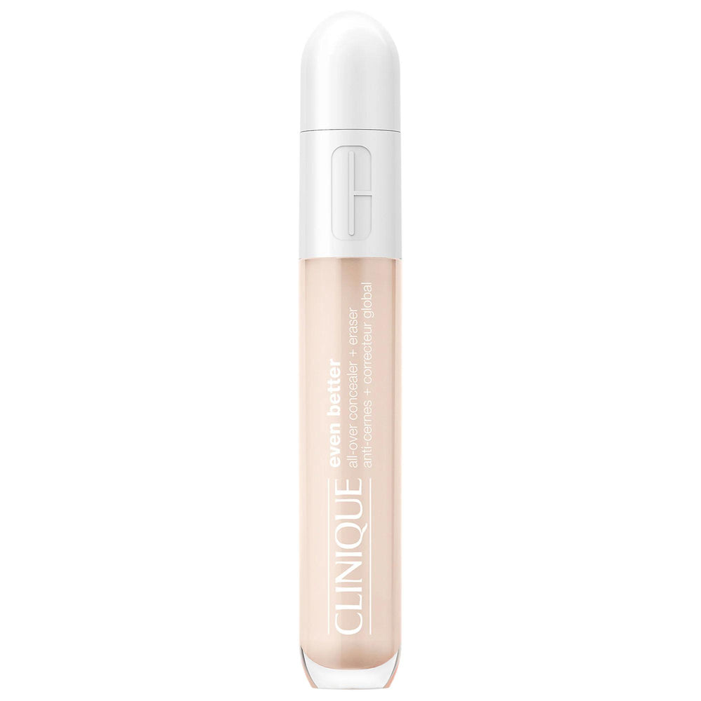 Even Better™ All-Over Concealer + Eraser - Lightweight Full-Coverage Concealer for Dark Circles & Spots Even Better™ Concealer - Lightweight Full Coverage full-coverage concealer, long-lasting concealer, anti-aging concealer, clean beauty concealer, concealer for dark circles and dark spots, lightweight concealer, concealer with Vitamin C, Hyaluronic Acid, and Caffeine, dual-ended applicator, anti-bacterial technology, skincare concealer, makeup for sensitive skin, blemish coverage, dark spot correction, un