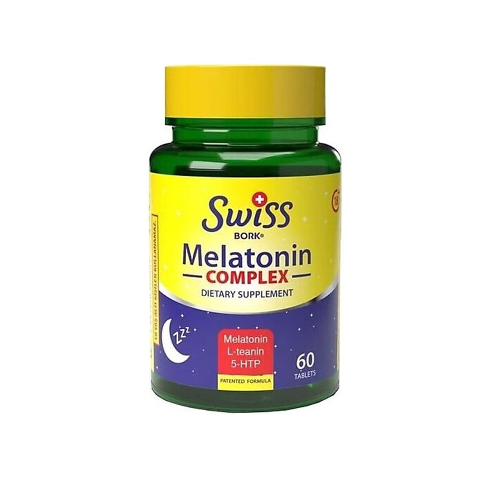 swiss bork melatonin complex 3 mg tablets, packaging of swiss bork melatonin complex, swiss bork melatonin tablets on a white background Swiss Bork Melatonin Complex 3 mg - Sleep Support | 60 Tablets Swiss Bork Melatonin Complex 3 mg | 60 Tablets swiss-bork, melatonin-complex, sleep-support, dietary-supplement, natural-sleep, relaxation, 5-htp, adults, individuals-with-sleep-disorders, ai-generated