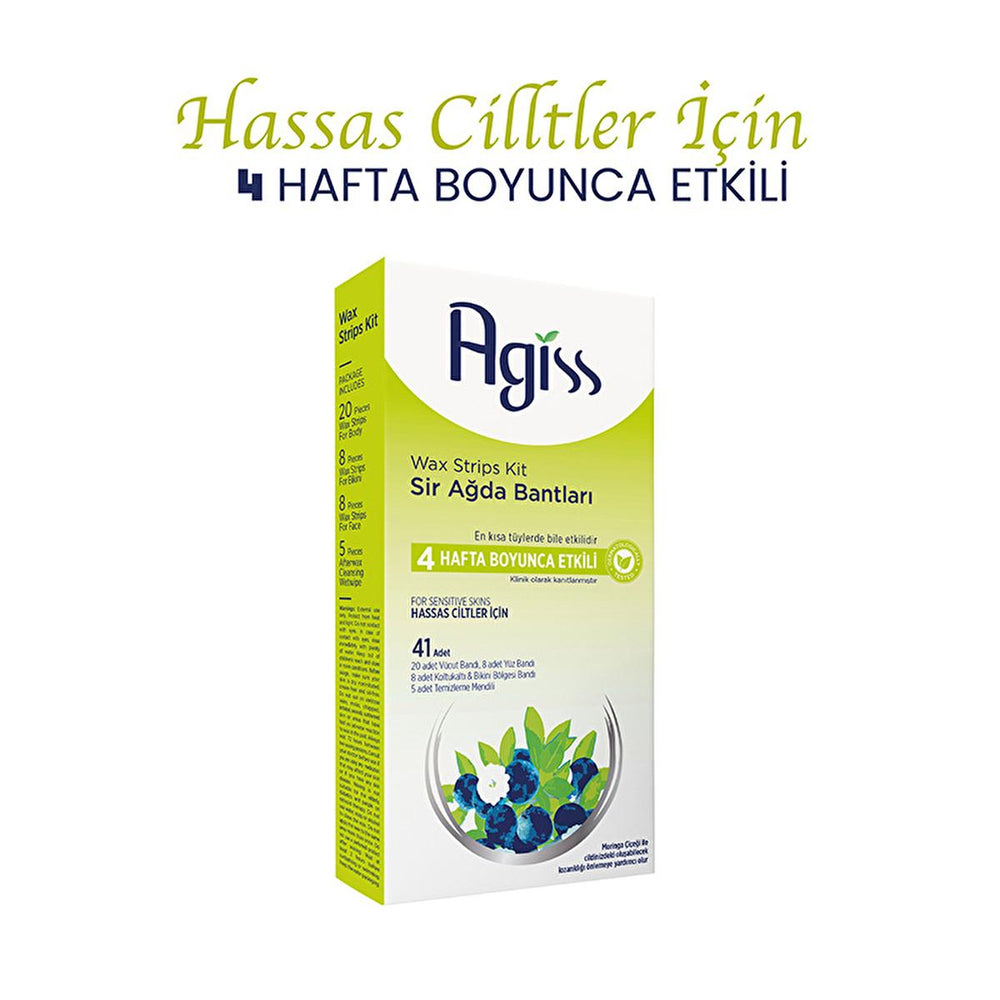 Agiss Sensitive Skin Wax Strips for Body Hair Removal - Gentle, Effective, Natural Ingredients - image 5