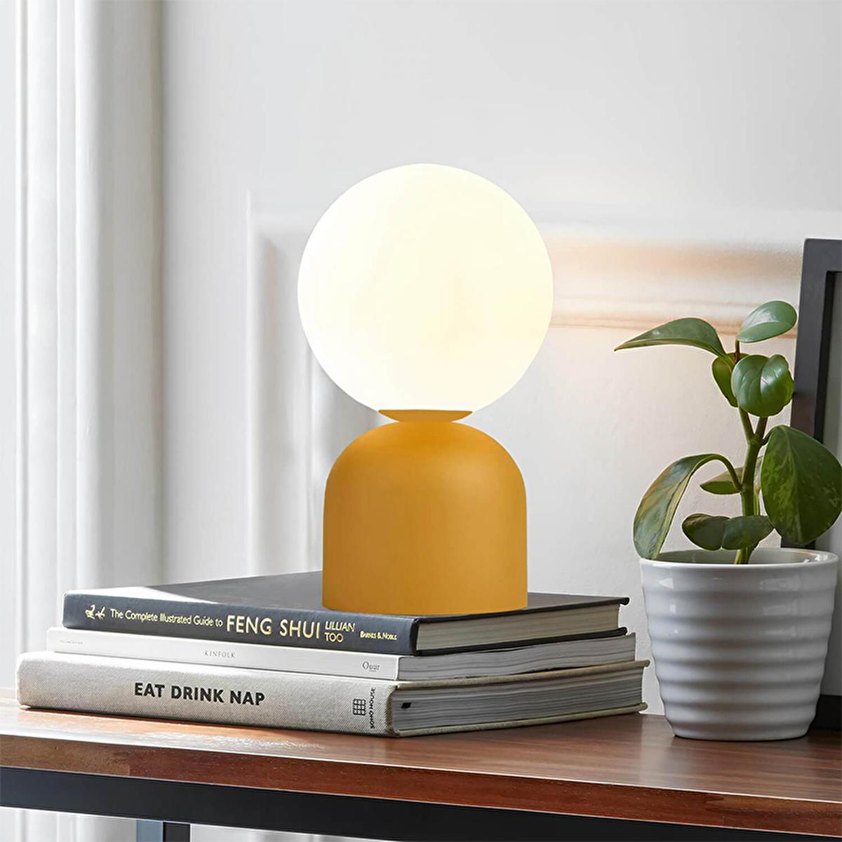 Homing Monte Masa Lambası Table Lamp, Sarı 241645 - Energy-Efficient LED Lighting Solution Homing Monte Masa Lambası Table Lamp - Energy Efficient LED Lighting Table Lamp, Homing Monte Masa Lambası, Sarı 241645, E14 socket lamp, LED lamp, Compact lamp, Energy-efficient lighting, Ambient lighting, Decorative lamp, Glass Shade Lamp, Metal Body Lamp, Modern Home Decor, Bedroom Lighting, Study Desk Lamp, Living Room Lighting