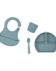 Babyjem Silicone Baby Feeding Set Mint for Self-Feeding
