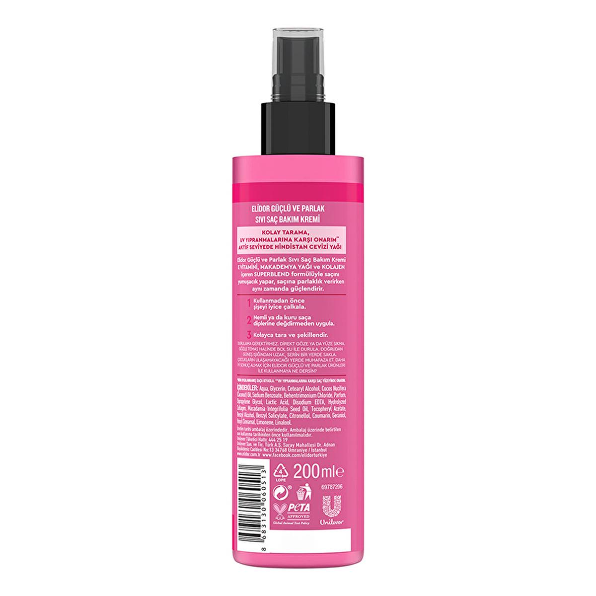 Elidor Superblend Hair Care Leave-In Conditioner - Silicone-Free, Coconut Oil, UV Protection - 6.76 fl oz Elidor Superblend Leave-In Conditioner - Silicone-Free & UV Protective Hair care product, Leave-in hair conditioner, Silicone-free hair care, Coconut oil hair treatment, UV protection for hair, Hair nourishment, Hair protection, Natural hair care, Hair softness, Hair shine, Hair manageability, Dry hair solution, Damaged hair repair