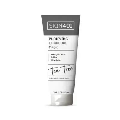 Skin401 Charcoal Face Mask with Salicylic Acid for Deep Cleansing - 75ml Skin401 Charcoal Face Mask with Salicylic Acid - Deep Cleansing Charcoal Face Mask, Salicylic Acid Face Mask, Deep Cleansing Mask, Acne Control Skincare, Dermatologically Tested Skincare, Skincare for Oily Skin, Blackhead Removal, Purifying Mask, Salicylic Acid Benefits, Charcoal Benefits, Skincare Routine, Face Mask, Anti-Acne Products