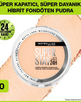 Maybelline Super Stay 24H Powder Pudra - Long-Lasting Matte Finish Makeup Powder for All-Day Coverage - Face Powder