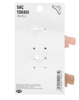 Eklips Frosted Ribbon Hair Clips Pink & Brown 2-Pack