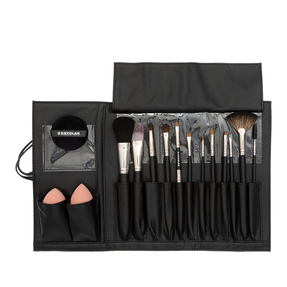 Kryolan Brush Collection Starter Makeup Brush Set 5 Pieces