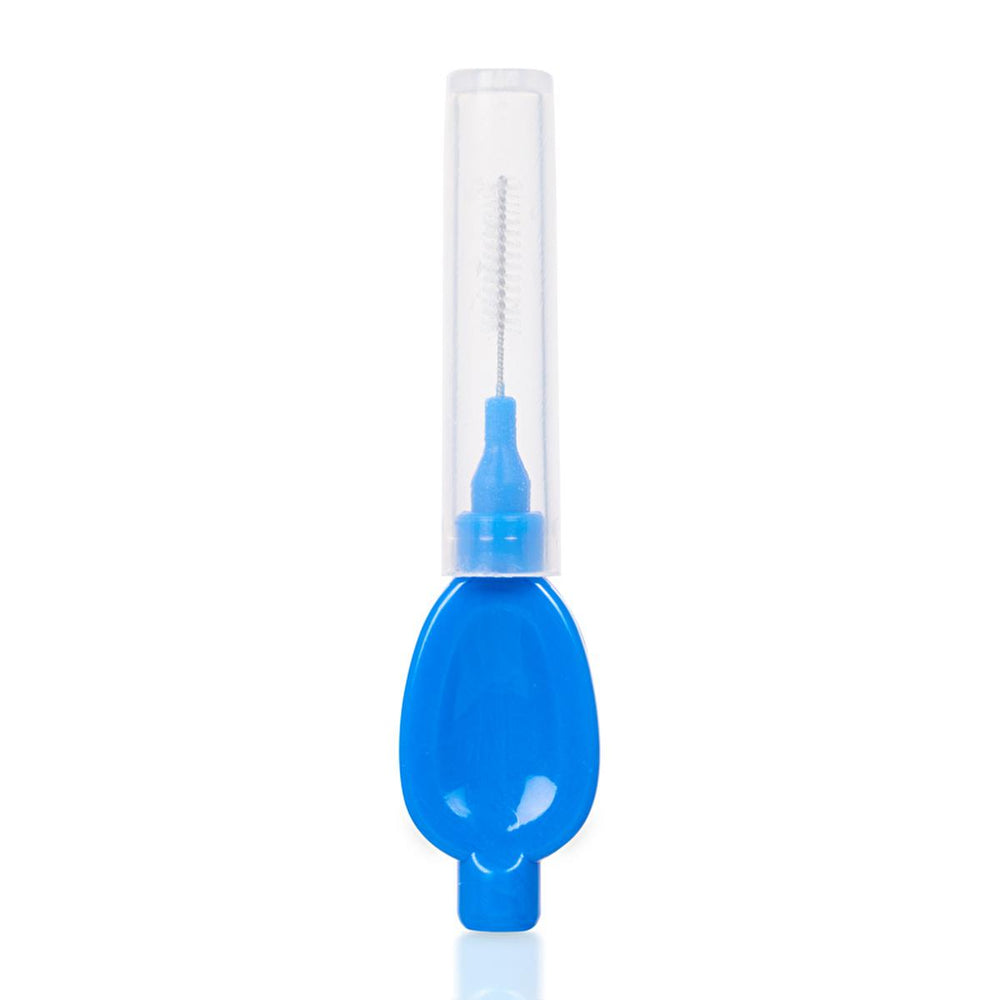 Benri Interdental Brush 0.60 mm - Blue, Effective Oral Hygiene for Braces, Bridges & Dentures - Toothpaste