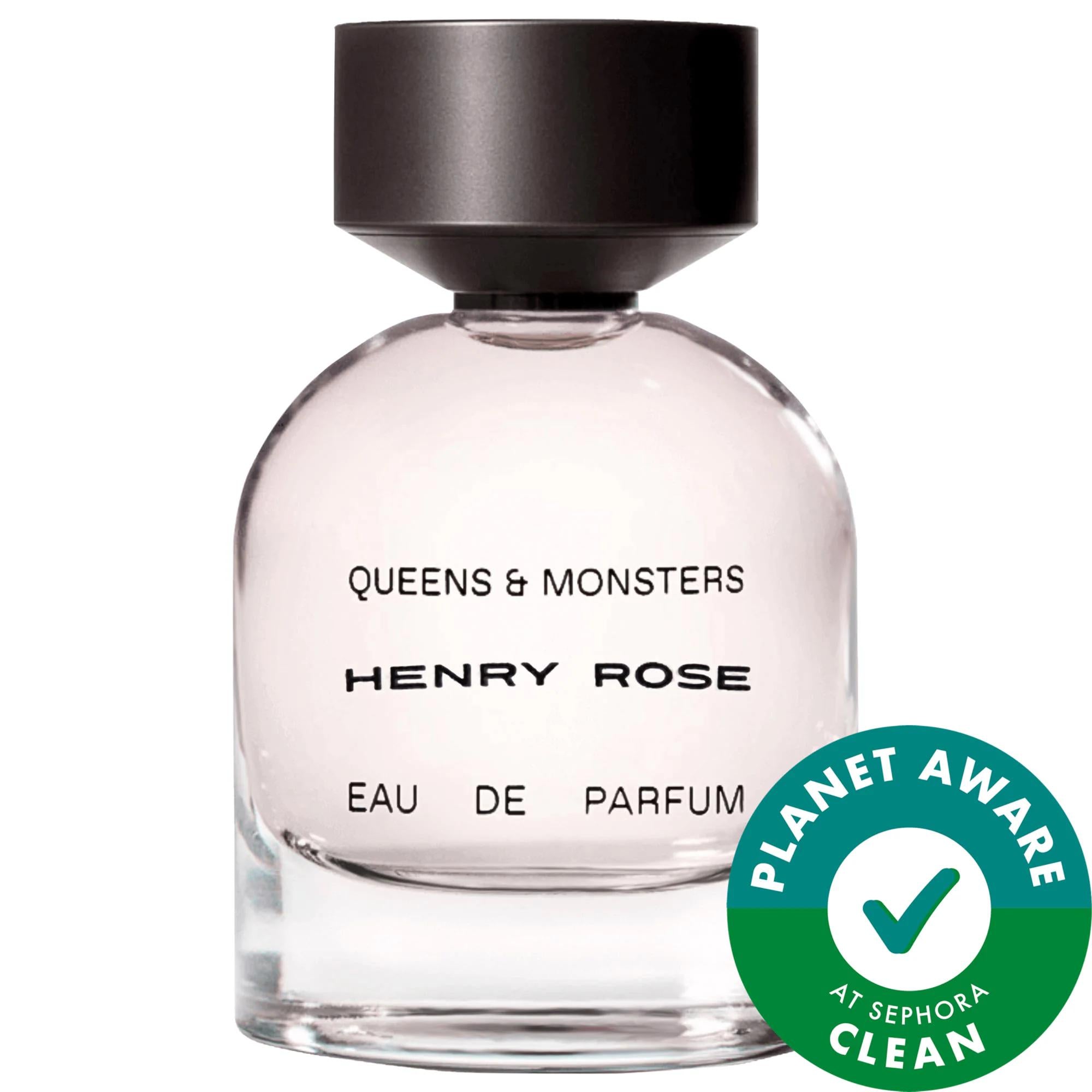 Henry Rose Queens + Monsters: Sandalwood Vanilla Eau de Parfum | Clean, Cruelty-Free, & Sustainable Fragrance Henry Rose Sandalwood Vanilla Eau de Parfum | Clean Fragrance Eau de Parfum, Sandalwood perfume, Vanilla perfume, Clean fragrance, Cruelty-free perfume, Earthy perfume, Woody perfume, Sustainable fragrance, Neroli freesia sandalwood perfume, floral vanilla perfume, warm woods, neroli, freesia, sandalwood, recycled glass, compostable cap, biodegradable carton, eco-friendly, ethical beauty, women's fr