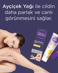 Sesu Hair Removal Cream for Normal Skin - 3.38 fl oz, Dermatologically Tested, Vitamin E & Bisabolol Enriched Sesu Hair Removal Cream - Dermatologically Tested & Moisturizing hair removal cream, depilatory cream, sensitive skin hair removal, dermatologically tested hair removal, moisturizing hair removal cream, quick hair removal, Vitamin E hair removal cream, Bisabolol hair removal cream, normal skin hair removal, body care, skincare, personal care, beauty products, smooth skin, hair-free, grooming essenti