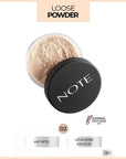Note Loose Powder 02 Light Beige Matte Setting Powder