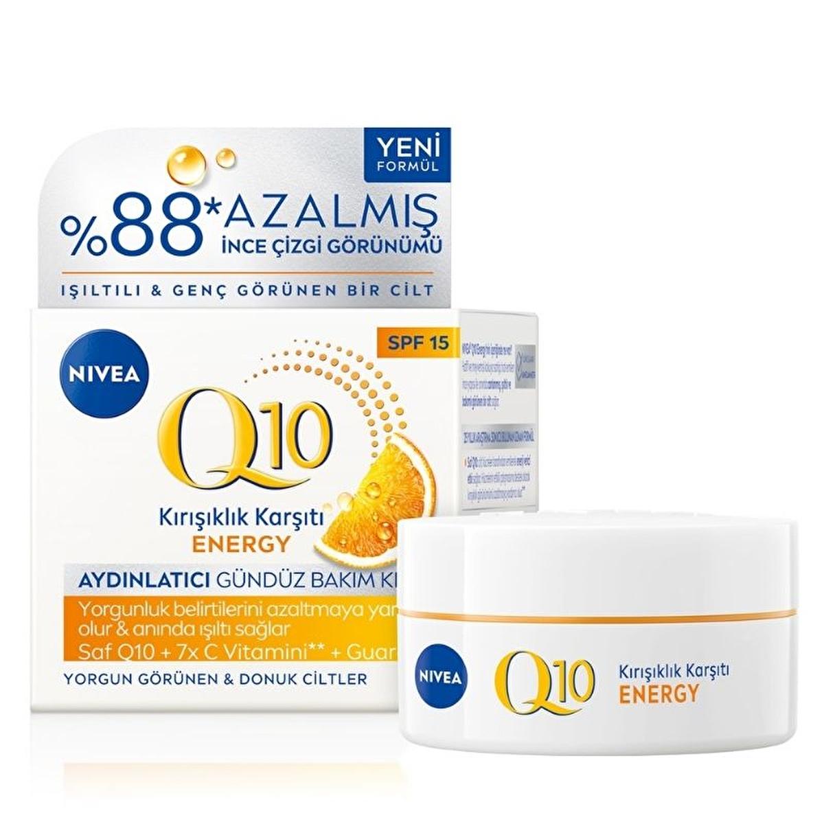 Nivea Q10 Energy Anti-Wrinkle Day Cream SPF15: Reduce Wrinkles, Energize Skin with 7X Vitamin C - 50ml Nivea Q10 Day Cream SPF15: Anti-Wrinkle & Energizing Nivea Q10 Energy day cream, anti-wrinkle cream, SPF15 face cream, C vitamin skincare, skin firming cream, face moisturizer with sunscreen, anti aging day cream, Nivea face cream, anti-wrinkle, wrinkle reduction, day cream, face cream, SPF15, sunscreen, sun protection, C vitamin, vitamin C, skincare, skin care, skin firming, face moisturizer, anti aging,