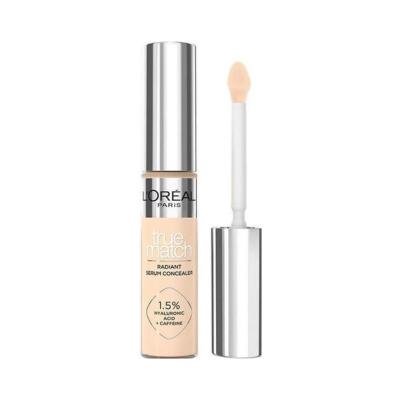 L'Oreal Paris True Match Radiant Serum Concealer - Lightweight Hyaluronic Acid Concealer for Dark Circles & Blemishes L'Oreal Paris Concealer for Dark Circles & Blemishes Concealer, L'Oreal Paris True Match Radiant Serum Concealer, Serum Concealer, Lightweight Concealer, Hyaluronic Acid Concealer, Dark Circle Concealer, Blemish Concealer, Skincare Makeup, Flawless Complexion, Radiant Skin, Makeup for Dark Circles, Under Eye Concealer, Everyday Makeup, Natural Look Makeup, Skincare Infused Makeup