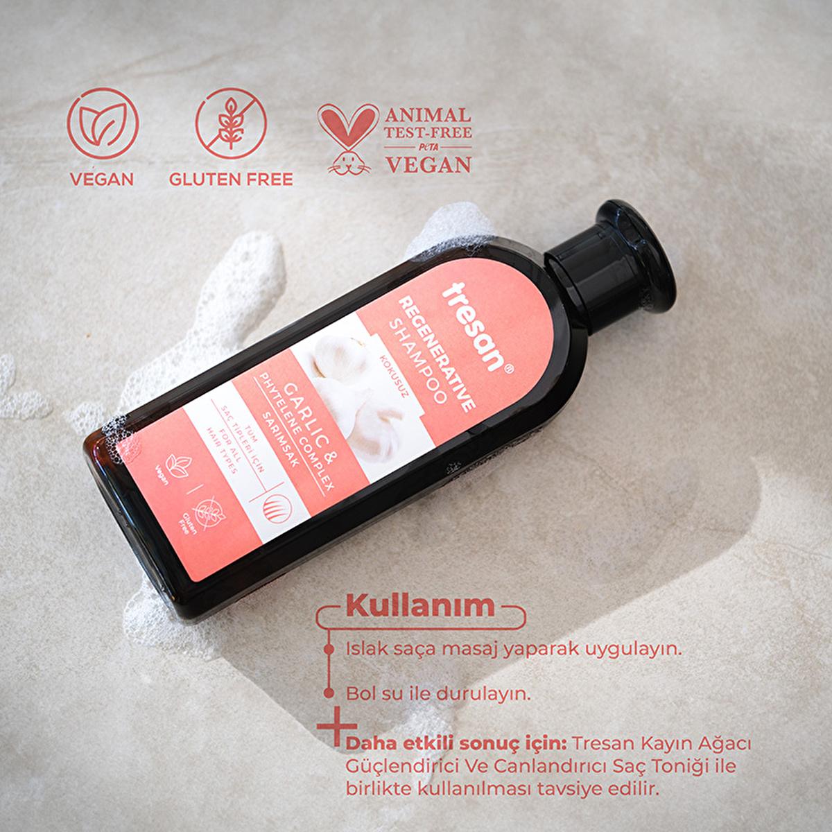 Tresan Repairing Shampoo with Garlic Extract - Nourishing Hair Care for Damaged Hair, 10.14 fl oz Tresan Repairing Shampoo - Nourishing Hair Care for Damaged Hair repairing shampoo, nourishing hair care, natural ingredients shampoo, daily use shampoo, damaged hair repair, garlic extract shampoo, hair nourishment, hair repair, Tresan, hair care products, natural hair care, healthy hair solutions