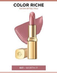 L'Oreal Paris Color Riche Nude Intense Lipstick - 601 Worth It: Moisturizing Satin Finish with Argan Oil for Hydrated, Natural-Looking Lips L'Oreal Nude Lipstick: Hydrating Satin Finish | Color Riche 601 Loreal lipstick, nude lipstick, satin lipstick, moisturizing lipstick, argan oil lipstick, Color Riche lipstick, nude intense lipstick, 601 Worth It lipstick, Loreal Paris nude lipstick, best nude lipstick, lipstick, nude lip color, hydrating lipstick, lip care, satin finish lipstick, natural lipstick, ever