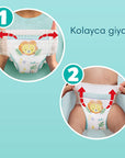 Prima Premium Care Baby Diapers Size 5, 34 Count - Comfortable, Dermatologist-Approved Disposable Diapers for - Baby Care