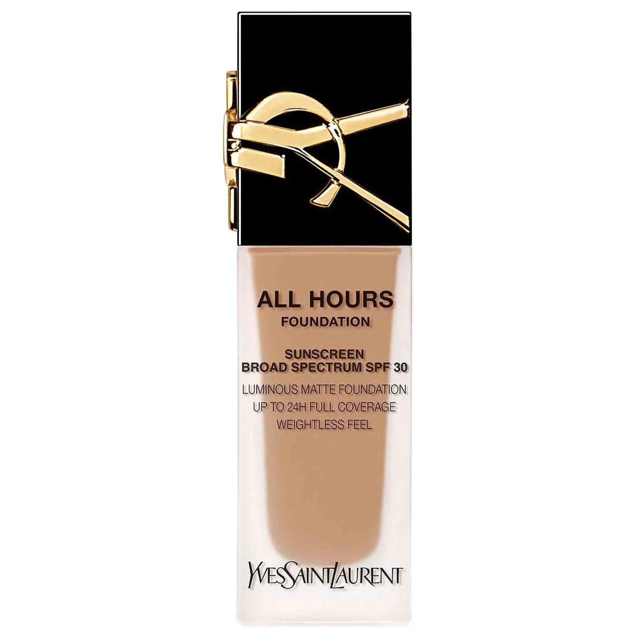 All Hours 24H Longwear Liquid Foundation - Full Coverage, Matte Finish with SPF 30 & Hyaluronic Acid All Hours 24H Longwear Liquid Foundation - Full Coverage & Hydrating long-lasting liquid foundation, full coverage foundation, matte finish foundation, SPF 30 foundation, hyaluronic acid foundation, liquid foundation, 24H longwear, waterproof foundation, heat resistant makeup, skincare infused makeup, makeup for normal skin, makeup for dry skin, makeup for combination skin, makeup for oily skin