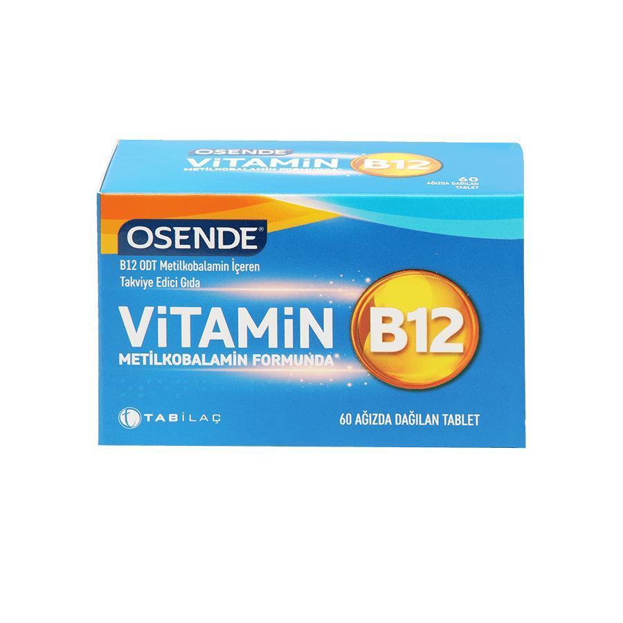 Osende Vitamin B12 ODT Methylcobalamin Supplement - Boost Energy & Neurological Health | 60 Tablets for Vegetarians and Vegans Osende Vitamin B12 ODT Methylcobalamin Supplement - 60 Tablets Vitamin B12 Supplement, Methylcobalamin, Orally Disintegrating Tablets, Vitamin B12 Deficiency, Dietary Supplement for Vegetarians and Vegans, Energy Production, Neurological Health, Convenient Supplements, Vitamin B12 for Seniors, Vegan Vitamins, Vegetarian Vitamins