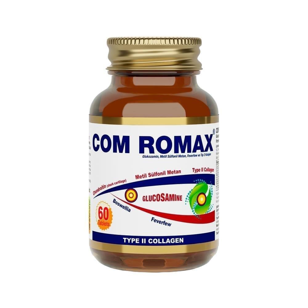 Com Romax 60 Tablet - Joint Health Supplement with Glucosamine, Chondroitin, and Type 2 Collagen Com Romax 60 Tablet - Joint Health Supplement joint health supplement, glucosamine chondroitin, type 2 collagen supplement, MSM benefits, Boswellia extract benefits, joint pain relief, dietary supplement for joints, joint health support, cartilage health, connective tissue support, anti-inflammatory, joint comfort, flexibility, mobility, athletes, fitness enthusiasts, proactive joint health