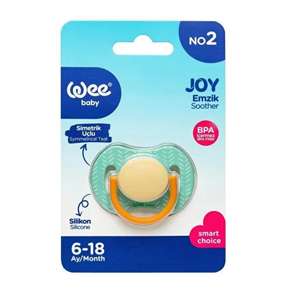 Wee Baby Emzik Joy Simetrik No 2 BPA-Free Silicone Baby Pacifier for 6-18 Months - Sterilizable & Comfortable Wee Baby Emzik Joy Simetrik No 2 BPA-Free Pacifier Baby pacifier, BPA-free pacifier, Silicone pacifier, Sterilizable baby products, Size 2 pacifier, Comfort pacifier, Safe baby products, Durable pacifier, Symmetric pacifier design, Pacifier for 6-18 months, Baby soothing products