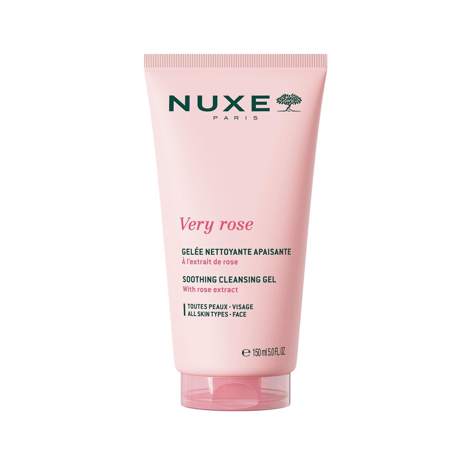 Nuxe Very Rose Soothing Face Cleansing Gel - Gentle, Calming, and Natural for Sensitive Skin Nuxe Very Rose Face Cleansing Gel for Sensitive Skin Nuxe Very Rose Face Cleanser, Soothing face gel, Sensitive skin cleansing products, Rose extract skincare, Gentle face wash, Natural skincare products, Botanical face cleanser, Calming skincare, Sensitive skin care, Skincare for irritation, Natural face wash, Gentle cleansing gel