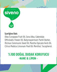 Siveno Natural Lip Balm with Mint & Lemon - Cruelty-Free, Organic Lip Care Siveno Natural Lip Balm - Mint & Lemon Natural Lip Balm, Organic Lip Care, Cruelty-free Cosmetics, Mint and Lemon Lip Balm, Shea Butter Lip Care, Lip Moisturizer, Chemical-Free Lip Care, Natural Cosmetics, Lip Protection, Ethical Beauty Products
