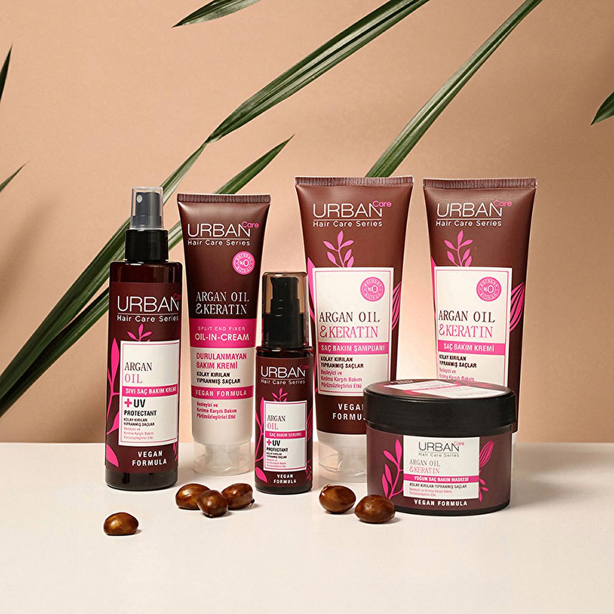 Urban Care Argan Oil & Keratin Leave-In Hair Cream: Anti-Breakage, Frizz Control & Damage Repair, 5.07 fl oz Urban Care Argan Oil Hair Cream: Repair & Smooth Frizz Argan oil hair cream, Keratin leave-in conditioner, Anti-breakage hair treatment, Frizz control hair product, Hair smoothing cream, Damaged hair repair, Leave-in hair conditioner, Hair breakage treatment, Hair Care Product, Hair Treatment, Leave-in Conditioner, Argan Oil, Keratin, Hair Repair, Frizz Control, Smoothing, Moisturizing, Hydrating, Fo
