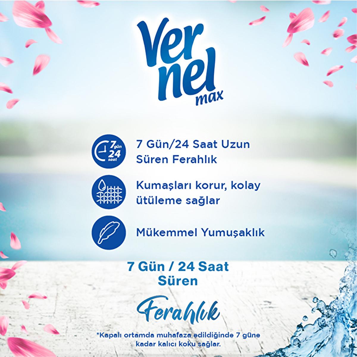 Vernel Max Taze Lale Concentrated Laundry Softener - 1440ml, Long-Lasting Freshness & Softening for Clothes Vernel Max Taze Lale Laundry Softener - Soft & Fresh for 7 Days laundry softener, concentrated laundry softener, long-lasting freshness laundry, Vernel Max Taze Lale, softener for clothes, laundry care, fabric softener, freshness that lasts, soft clothes, laundry products, household essentials