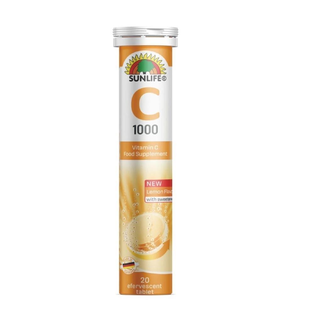 Sunlife Vitamin C 1000 mg Effervescent Tablets - 20 Count