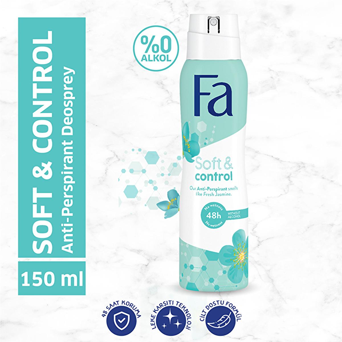 Fa Women's Soft & Control Deodorant Spray - Eco-Friendly, Dry Oil Technology, Jasmine Scent Fa Women's Deo Spray - Eco-Friendly & Soft on Skin women's deodorant spray, eco-friendly deodorant, dry oil technology, soft skin deodorant, jasmine scented deodorant, personal hygiene, long-lasting freshness, gentle deodorant, environmentally friendly packaging, recyclable packaging, cosmetic, beauty, personal care, women's grooming, natural fragrance