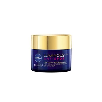 Nivea Anti-spot Night Care Cream with Luminous630 - Dark Spot Correction & Hyperpigmentation Treatment, 1.69 fl oz Nivea Anti-spot Night Cream - Dark Spot Correction anti-spot night cream, Nivea Cellular Luminous630, dark spot correction, night skincare routine, hyperpigmentation treatment, skincare, face care, neck care, décolte care, Luminous630, spot reduction, skin brightening, even skin tone, night care cream, 1.69 fl oz, 50 ml, Nivea