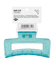 Eklips Rectangular Glittery Blue Claw Clip Hair Accessory